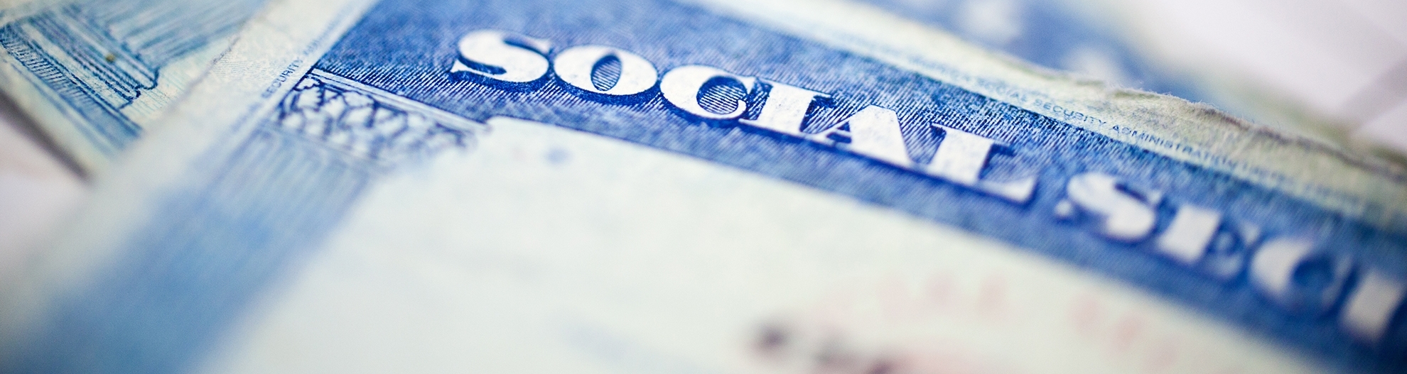 Close up image of a social security card
